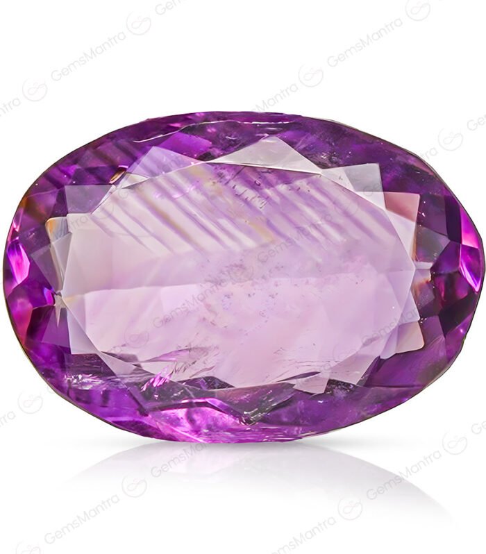 Chevron Amethyst – 6.0 Carat, Freeform