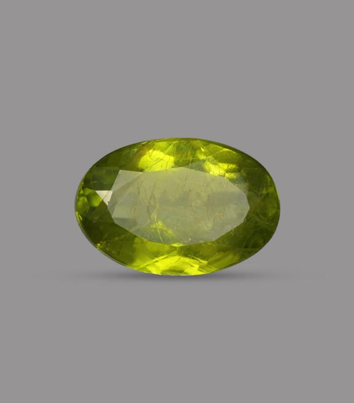 Peridot – 2.5 Carat, Round Brilliant